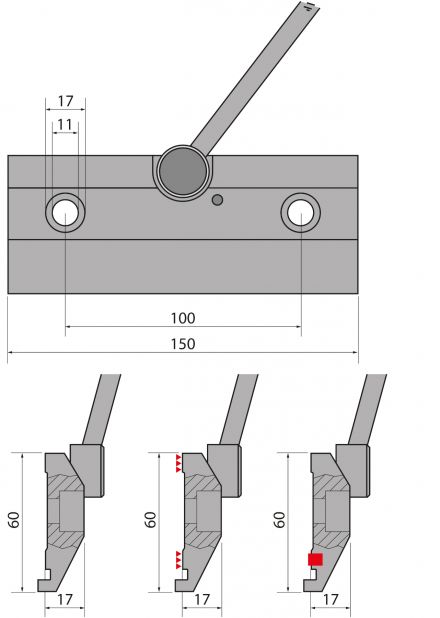 Зажимы / прижимные планки пуансонов Promecam-Amada STL60 / STL60R / STLG60