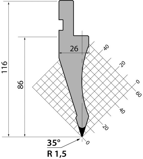 Пуансоны Promecam-Amada P.116.35.R15